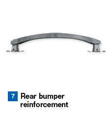 7 Rear bumper reinforcement