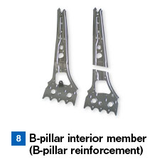 8 B-pillar interior member(B-pillar reinforcement)